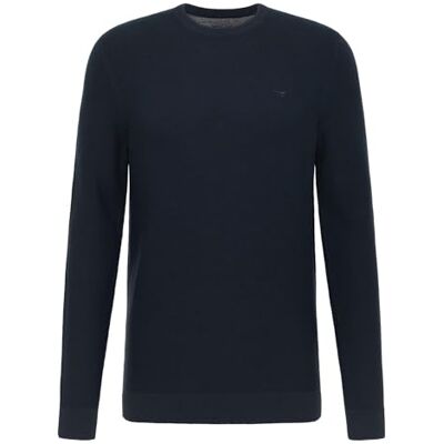 MUSTANG Herren Rundhals Pullover Elliot Regular Fit S 6XL Blau Schwarz MUSTANG Herren Rundhals Pullover Elliot Regular Fit S 6XL Blau Schwarz