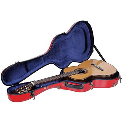 Crossrock CRF2021CRD Deluxe Gitarrenkoffer Rot Fiberglas Passt für Klassische Gitarren 4/4 volle Größe Crossrock CRF2021CRD Deluxe Gitarrenkoffer Rot Fiberglas Passt für Klassische Gitarren 4/4 volle Größe