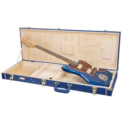 Crossrock Designer Serie – Holzetui für Jazzmaster/Jaguar E-Gitarren – Sicherheitsschloss, Metallfüße, Stauraum – Leuchtend Blau (CRW520JMVB) Crossrock Designer Serie – Holzetui für Jazzmaster/Jaguar E-Gitarren – Sicherheitsschloss, Metallfüße, Stauraum – Leuchtend Blau (CRW520JMVB)