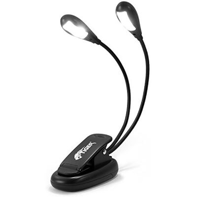 Tiger Doppelte Notenständer-Leuchte mit 4 LEDs Tiger Doppelte Notenständer-Leuchte mit 4 LEDs