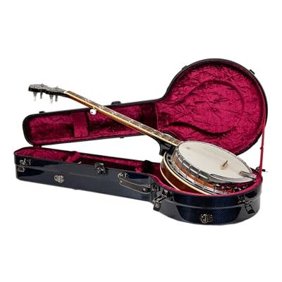 Crossrock Air Carbon Flight Case passend für Mastertone und die meisten 5-Saiten-Resonator-Stile von Banjos, inklusive Schutzhülle, Deluxe-Rucksackgurte, TSA-Schloss, Blau (CRF6030MBJBL) Crossrock Air Carbon Flight Case passend für Mastertone und die meisten 5-Saiten-Resonator-Stile von Banjos, inklusive Schutzhülle, Deluxe-Rucksackgurte, TSA-Schloss, Blau (CRF6030MBJBL)