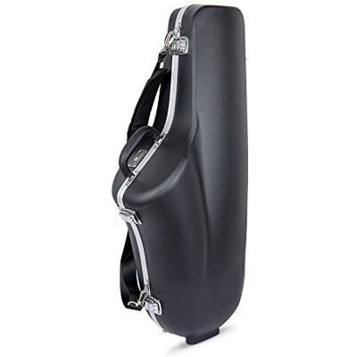 Crossrock Konturierter ABS-geformter Altsaxophonkoffer mit einzelnem Gurt Crossrock Konturierter ABS-geformter Altsaxophonkoffer mit einzelnem Gurt