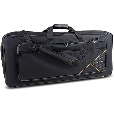 GEWA Keyboard Gig-Bag Premium, reiß- und wasserfest, Cordura 600 Denier, High Density Schaumstoffpolsterung, Fiberglasverstärkung, Metallkarabiner, Namensschild, weicher Tragegriff GEWA Keyboard Gig-Bag Premium, reiß- und wasserfest, Cordura 600 Denier, High Density Schaumstoffpolsterung, Fiberglasverstärkung, Metallkarabiner, Namensschild, weicher Tragegriff