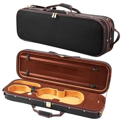 VEVOR 4/4 Cellophanhülle in voller Größe, leicht, tragbar, mit verstärktem Griff, doppelte Schultergurte, Kratzfest, professionelle Celloform, für Cello, Schwarz VEVOR 4/4 Cellophanhülle in voller Größe, leicht, tragbar, mit verstärktem Griff, doppelte Schultergurte, Kratzfest, professionelle Celloform, für Cello, Schwarz