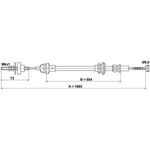 ATE 24.3728-2704.2 - Kuplungkábel SEAT Ibiza, Córdoba, Inca ATE 24.3728-2704.2 - Kuplungkábel SEAT Ibiza, Córdoba, Inca