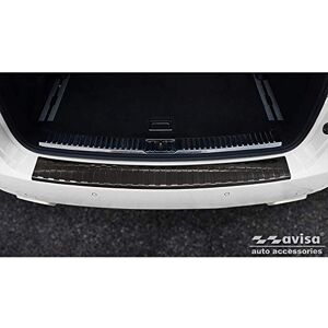 Avisa Schwarz Edelstahl Heckstoßstangenschutz kompatibel mit Porsche Cayenne II 2010-2014 & FL 2014- 'Ribs' Avisa Schwarz Edelstahl Heckstoßstangenschutz kompatibel mit Porsche Cayenne II 2010-2014 & FL 2014- 'Ribs'