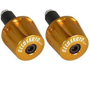 ACCOSSATO 1 Paar Lenkergewichte Gold für Lenker mit Innenloch von 12 mm bis 20 mm für Aprilia Tuono V4 von 2011 bis 2019 (CC 1100) ACCOSSATO 1 Paar Lenkergewichte Gold für Lenker mit Innenloch von 12 mm bis 20 mm für Aprilia Tuono V4 von 2011 bis 2019 (CC 1100)