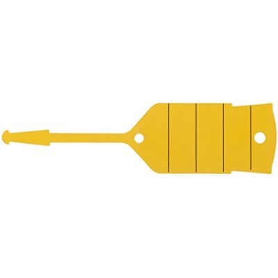 KS Tools 500.8093 Schlüsselanhänger mit Schlaufe, gelb, 500 Stück KS Tools 500.8093 Schlüsselanhänger mit Schlaufe, gelb, 500 Stück