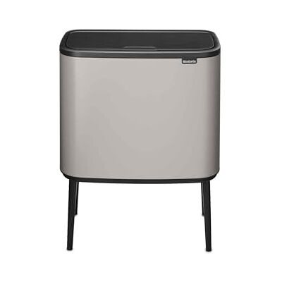 Brabantia Bo Touch Bin 3 x 11 l – Dreifach Abfalleimer für Mülltrennung Küchenmülleimer mit Soft-Touch-Öffnungssystem Freistehender Restmülleimer mit rutschfesten Füßen Soft Grey Brabantia Bo Touch Bin 3 x 11 l – Dreifach Abfalleimer für Mülltrennung Küchenmülleimer mit Soft-Touch-Öffnungssystem Freistehender Restmülleimer mit rutschfesten Füßen Soft Grey