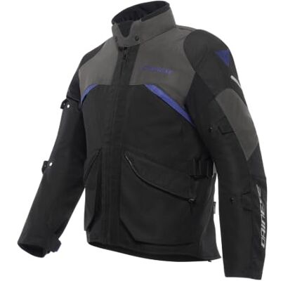 Dainese -Tempest 4 D-Dry Jacket, Schwarz/Dunkelgrau/Blau, 48 Herren Motorradjacke für Touring mit Herausnehmbarem Thermofutter Dainese -Tempest 4 D-Dry Jacket, Schwarz/Dunkelgrau/Blau, 48 Herren Motorradjacke für Touring mit Herausnehmbarem Thermofutter