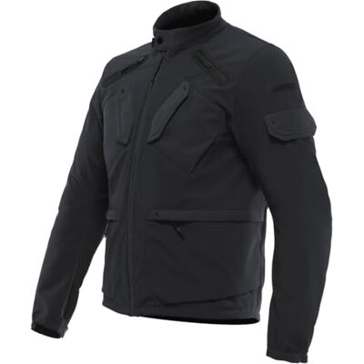 Dainese Lario Tex Jacket, Urbane Motorradjacke, mit abnehmbaren Protektoren, belüfteter Stoff, Mann, Schwarz, 44 Dainese Lario Tex Jacket, Urbane Motorradjacke, mit abnehmbaren Protektoren, belüfteter Stoff, Mann, Schwarz, 44