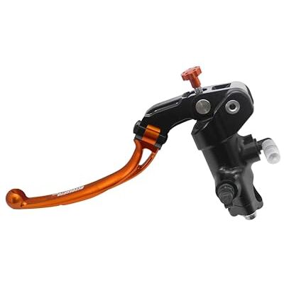ACCOSSATO Kupplungspumpe 19X20 Mit Schwarz Eloxiertem Pumpenkörper, Lange Orange Kupplungshebel (Knopf+Hebel) für Kawasaki Z 1000 SX ab 2011 bis 2016, CC 1000 ACCOSSATO Kupplungspumpe 19X20 Mit Schwarz Eloxiertem Pumpenkörper, Lange Orange Kupplungshebel (Knopf+Hebel) für Kawasaki Z 1000 SX ab 2011 bis 2016, CC 1000