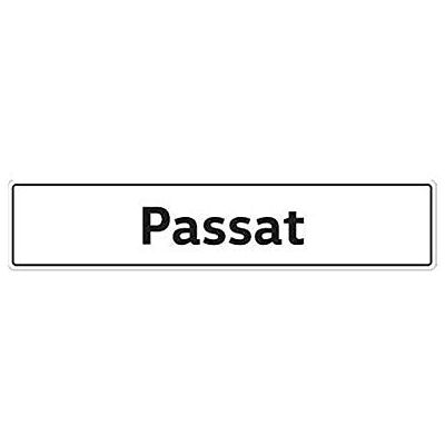Volkswagen 3AA071801A Kennzeichenschild Nummernschild Kennzeichen Typenschild, mit Passat Schriftzug Volkswagen 3AA071801A Kennzeichenschild Nummernschild Kennzeichen Typenschild, mit Passat Schriftzug