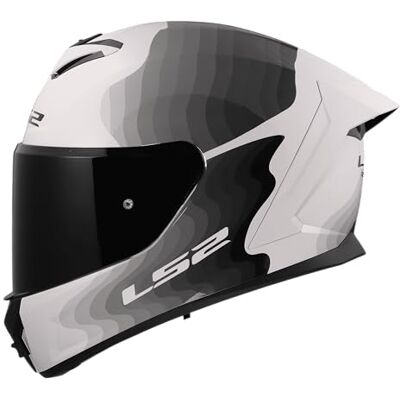 LS2 , Integraler Motorradhelm RAPID III FLOW White Grey, S 3 Schalengrößen LS2 , Integraler Motorradhelm RAPID III FLOW White Grey, S 3 Schalengrößen