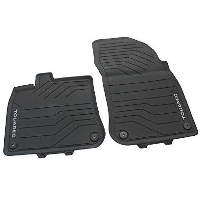 Volkswagen 76106150282V Allwettermatten vorn 2X Gummimatten Gummi Fußmatten, mit Touareg Schriftzug Volkswagen 76106150282V Allwettermatten vorn 2X Gummimatten Gummi Fußmatten, mit Touareg Schriftzug
