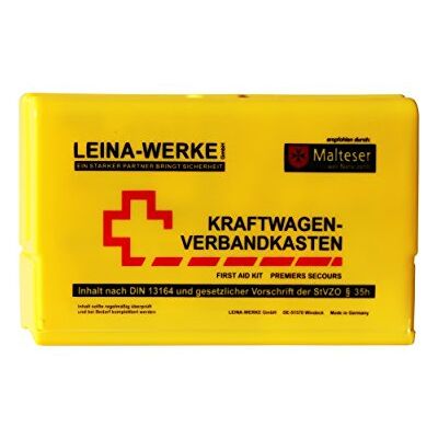 LEINA-WERKE 10060 Autós elsősegélycsomag - Sárga/Fekete/Piros LEINA-WERKE 10060 Autós elsősegélycsomag - Sárga/Fekete/Piros