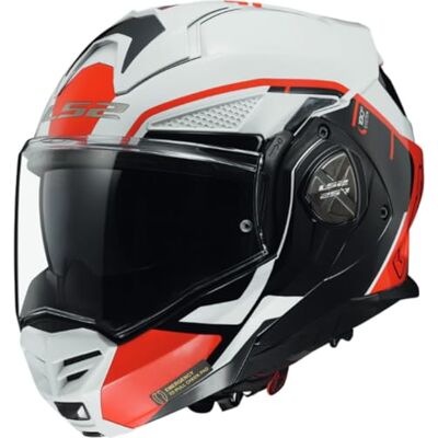 LS2 , Klapphelm Motorrad ADVANT X METRYK White Red, S LS2 , Klapphelm Motorrad ADVANT X METRYK White Red, S