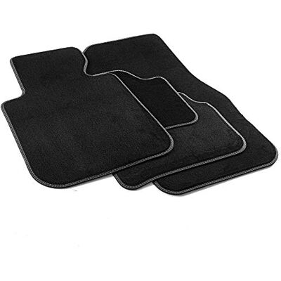 MTM MDM PRO-274 Fußmatten für BMW 1er (F20/F21) (auch X-Drive) 10.2011>06.2019 , Passgenau Velours Kunstlederkanten und doppelten Steppnaht Chromnähte, black MTM MDM PRO-274 Fußmatten für BMW 1er (F20/F21) (auch X-Drive) 10.2011>06.2019 , Passgenau Velours Kunstlederkanten und doppelten Steppnaht Chromnähte, black