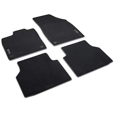 Volkswagen 11B061270WGK Fußmatten Premium Textilfußmatten 4X Stoffmatten schwarz, mit ID.4 Schriftzug Volkswagen 11B061270WGK Fußmatten Premium Textilfußmatten 4X Stoffmatten schwarz, mit ID.4 Schriftzug