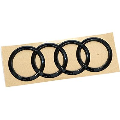 Audi 80A071802 Ringe Logo Black Edition Aufkleber Emblem Blackline, schwarz, Nicht für Sportback Audi 80A071802 Ringe Logo Black Edition Aufkleber Emblem Blackline, schwarz, Nicht für Sportback