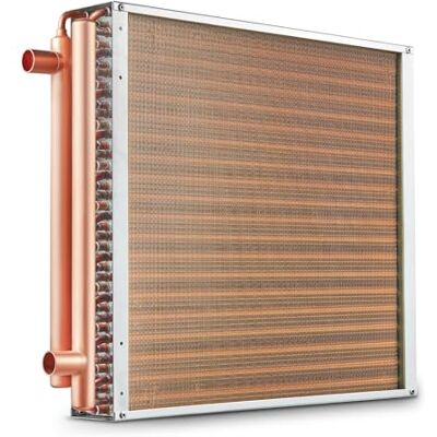 VEVOR Wärmetauscher Wasser-Luft, 50,8 x 50,8 cm mit 3-reihigen 9,53 mm Kupferanschlüssen, 242 Aluminiumlamellen Wärmetauscher für Holzöfen, Heizung und Kühlung im Wohnbereich und Warmluftheizung VEVOR Wärmetauscher Wasser-Luft, 50,8 x 50,8 cm mit 3-reihigen 9,53 mm Kupferanschlüssen, 242 Aluminiumlamellen Wärmetauscher für Holzöfen, Heizung und Kühlung im Wohnbereich und Warmluftheizung
