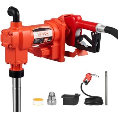 VEVOR Dieselpumpe, 230V AC, elektrische Kraftstofftransferpumpe, 57 L/min, mit automatischer Abschaltung der Kraftstoffdüse, Förderschlauch, für Benzin, Kerosin, Biodiesel, Ethanol-Gemisch VEVOR Dieselpumpe, 230V AC, elektrische Kraftstofftransferpumpe, 57 L/min, mit automatischer Abschaltung der Kraftstoffdüse, Förderschlauch, für Benzin, Kerosin, Biodiesel, Ethanol-Gemisch