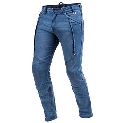SHIMA Ghost Motorradjeans Herren Belüftete Elastische Slim Fit Biker Motorradhose Männer mit Kevlar-Verstärkungen, Knieprotektoren (Blau, 34) SHIMA Ghost Motorradjeans Herren Belüftete Elastische Slim Fit Biker Motorradhose Männer mit Kevlar-Verstärkungen, Knieprotektoren (Blau, 34)
