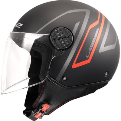 LS2 , Jet Motorradhelm SPHERE LUX II MINIM Black Red, S LS2 , Jet Motorradhelm SPHERE LUX II MINIM Black Red, S