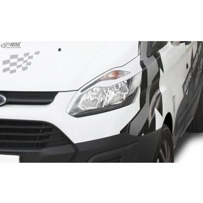 RDX Racedesign RDX Scheinwerferblenden passgenau kompatibel mit Ford Transit Custom & Tourneo Custom 2012-2018 (ABS Glänzend Weiß) RDX Racedesign RDX Scheinwerferblenden passgenau kompatibel mit Ford Transit Custom & Tourneo Custom 2012-2018 (ABS Glänzend Weiß)