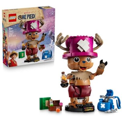 Lego ONE PIECE Tony Tony Chopper Sammelfigur mit Zubehör inkl. Rumble Ball Niedliche DIY Deko für Schreibtisch oder Schlafzimmer Geschenk für Jungen, Mädchen und Fans ab 9 Jahren 75643 Lego ONE PIECE Tony Tony Chopper Sammelfigur mit Zubehör inkl. Rumble Ball Niedliche DIY Deko für Schreibtisch oder Schlafzimmer Geschenk für Jungen, Mädchen und Fans ab 9 Jahren 75643