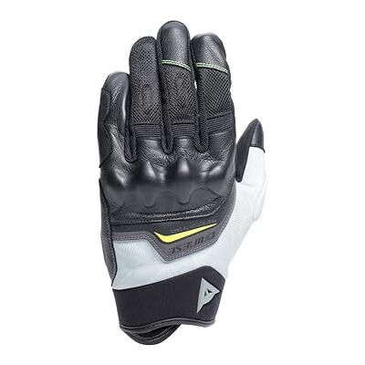 Dainese Ermex-Handschuhe, Sommer-Motorradhandschuhe, atmungsaktiv mit Mesh-Einsätzen, starre Knöchelprotektoren, Lederverstärkungen, Touchscreen, Schwarz und Grün, Größe M Dainese Ermex-Handschuhe, Sommer-Motorradhandschuhe, atmungsaktiv mit Mesh-Einsätzen, starre Knöchelprotektoren, Lederverstärkungen, Touchscreen, Schwarz und Grün, Größe M