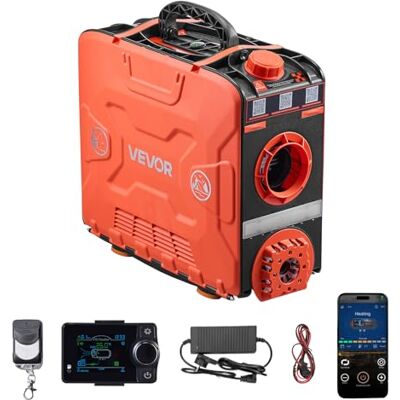 VEVOR Dieselheizung 8 kW DC 12 V tragbarer All in One Diesel-Lufterhitzer mit Bluetooth-App-Steuerung, Fernbedienung & LCD-Bildschirm, 4,5 L Kraftstofftank für Fahrzeuge Transporter Wohnmobile VEVOR Dieselheizung 8 kW DC 12 V tragbarer All in One Diesel-Lufterhitzer mit Bluetooth-App-Steuerung, Fernbedienung & LCD-Bildschirm, 4,5 L Kraftstofftank für Fahrzeuge Transporter Wohnmobile