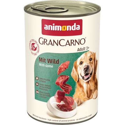 Animonda GranCarno vadászi hús - Kutyaeledel - 6 x 400g Animonda GranCarno vadászi hús - Kutyaeledel - 6 x 400g