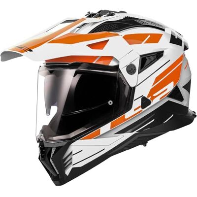 LS2 Motocrosshelme Pioneer II Namib white orange XS LS2 Motocrosshelme Pioneer II Namib white orange XS