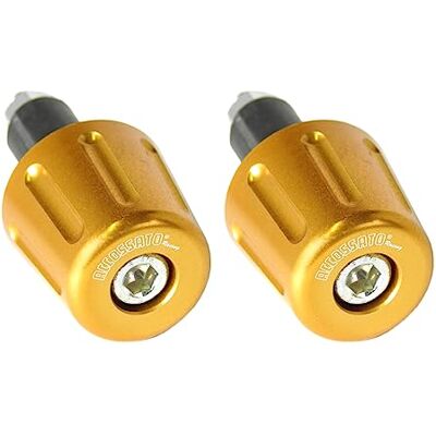 ACCOSSATO Paar Lenkergewichte Gold für Lenker mit Innenloch von 12 mm bis 20 mm für Yamaha Mt-09 Tracer/Tracer 900 von 2015 bis 2019 (CC 850) ACCOSSATO Paar Lenkergewichte Gold für Lenker mit Innenloch von 12 mm bis 20 mm für Yamaha Mt-09 Tracer/Tracer 900 von 2015 bis 2019 (CC 850)