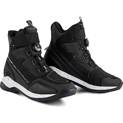 SHIMA TAKESHI, Motorradschuhe für Männer Verstärkte Straßenreitschuhe mit ATOP-Verschlusssystem, Knöchelstütze, Rutschfeste Sohle, Schaltgriff (Schwarz, 41) SHIMA TAKESHI, Motorradschuhe für Männer Verstärkte Straßenreitschuhe mit ATOP-Verschlusssystem, Knöchelstütze, Rutschfeste Sohle, Schaltgriff (Schwarz, 41)