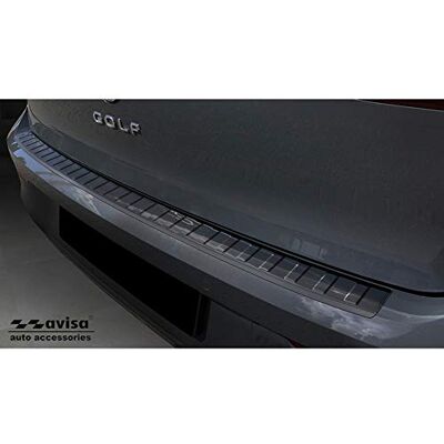 Avisa Schwarz Edelstahl Heckstoßstangenschutz kompatibel mit Volkswagen Golf VIII HB 5-türer 2020-2024 & FL 2024- 'Ribs' Avisa Schwarz Edelstahl Heckstoßstangenschutz kompatibel mit Volkswagen Golf VIII HB 5-türer 2020-2024 & FL 2024- 'Ribs'