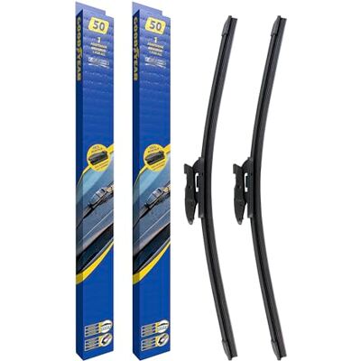 Goodyear Ultima Packung mit 2 Scheibenwischerblättern Größe 500mm und 500mm / 20" und 20" Universal Hergestellt aus hochwertigem Teflon Goodyear Ultima Packung mit 2 Scheibenwischerblättern Größe 500mm und 500mm / 20" und 20" Universal Hergestellt aus hochwertigem Teflon