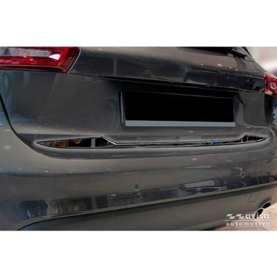 Avisa Schwarz Chrom Edelstahl Heckklappenzierleiste passgenau kompatibel mit Ford Focus IV HB 2018-2021 & Facelift 2021- Avisa Schwarz Chrom Edelstahl Heckklappenzierleiste passgenau kompatibel mit Ford Focus IV HB 2018-2021 & Facelift 2021-