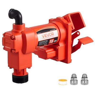 VEVOR Kraftstoff-Transferpumpe, 230 V AC, elektrische Diesel-Transferpumpe, 57 l/min, maximale Saughöhe 2,4 m, maximale Förderhöhe 11,28 m, für Benzin, Kerosin, Biodiesel, Ethanol VEVOR Kraftstoff-Transferpumpe, 230 V AC, elektrische Diesel-Transferpumpe, 57 l/min, maximale Saughöhe 2,4 m, maximale Förderhöhe 11,28 m, für Benzin, Kerosin, Biodiesel, Ethanol