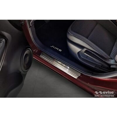 Avisa Edelstahl Einstiegsleisten passgenau kompatibel mit Nissan Juke II (F16) 2019- 'Lines' 4-Teilig Avisa Edelstahl Einstiegsleisten passgenau kompatibel mit Nissan Juke II (F16) 2019- 'Lines' 4-Teilig