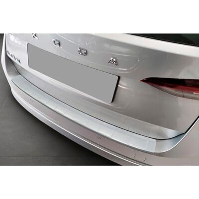 Avisa Edelstahl Heckstoßstangenschutz mit Pulverbeschichtung kompatibel mit Skoda Octavia IV 2019-2024 & FL 2024- 'Soft Silver' Avisa Edelstahl Heckstoßstangenschutz mit Pulverbeschichtung kompatibel mit Skoda Octavia IV 2019-2024 & FL 2024- 'Soft Silver'
