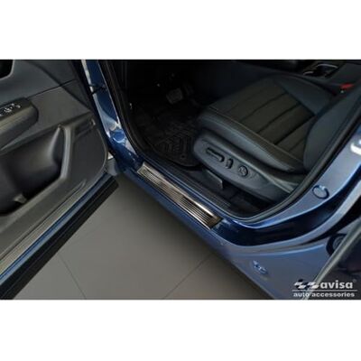 Avisa Schwarz Edelstahl Einstiegsleisten kompatibel mit Honda CR-V VI (RS_) 2023- 'Lines' 4-teilig Avisa Schwarz Edelstahl Einstiegsleisten kompatibel mit Honda CR-V VI (RS_) 2023- 'Lines' 4-teilig