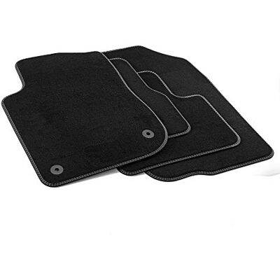MTM MDM PRO-4282 Fußmatten für Peugeot 208 / 2008 I 04.2013>12.2019, Passgenau Velours Kunstlederkanten und doppelten Steppnaht Chromnähte MTM MDM PRO-4282 Fußmatten für Peugeot 208 / 2008 I 04.2013>12.2019, Passgenau Velours Kunstlederkanten und doppelten Steppnaht Chromnähte