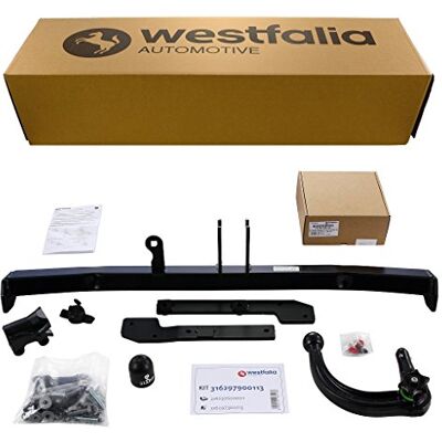Westfalia Abnehmbare Anhängerkupplung für Renault Grand Scenic (BJ 04/2009-08/2016) im Set mit 13-poligem fahrzeugspezifischen Elektrosatz Westfalia Abnehmbare Anhängerkupplung für Renault Grand Scenic (BJ 04/2009-08/2016) im Set mit 13-poligem fahrzeugspezifischen Elektrosatz