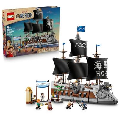 Lego ONE PIECE Garps Marineschlachtschiff Boots Modellbau mit 8 Minifiguren inkl. Zoro, Lysop und Nami Kinderzimmer Deko Geschenk für Jungen, Mädchen und Fans ab 9 Jahren 75646 Lego ONE PIECE Garps Marineschlachtschiff Boots Modellbau mit 8 Minifiguren inkl. Zoro, Lysop und Nami Kinderzimmer Deko Geschenk für Jungen, Mädchen und Fans ab 9 Jahren 75646