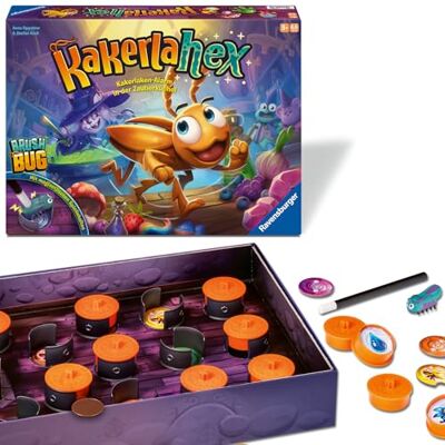 Ravensburger 24832 Kakerlahex Merk- und Aktionsspiel mit elektronischer Kakerlake für Groß und Klein, für 2-4 Personen, geeignet ab 5 Jahren Ravensburger 24832 Kakerlahex Merk- und Aktionsspiel mit elektronischer Kakerlake für Groß und Klein, für 2-4 Personen, geeignet ab 5 Jahren