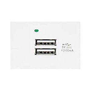 Maclean MCE728W USB Töltő - Kettős, Gyors Töltés 2,1A - Fehér Maclean MCE728W USB Töltő - Kettős, Gyors Töltés 2,1A - Fehér