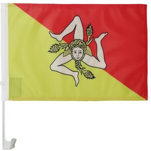AZ Flag - Sicile 45x30 - PVC bottal - Ablakrögzítés - Autózás zászló AZ Flag - Sicile 45x30 - PVC bottal - Ablakrögzítés - Autózás zászló