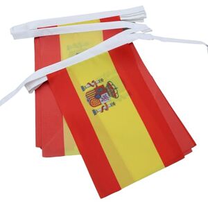 Az Flag spanyol zászló girland - 6M, 20 zászló 15x21cm Az Flag spanyol zászló girland - 6M, 20 zászló 15x21cm